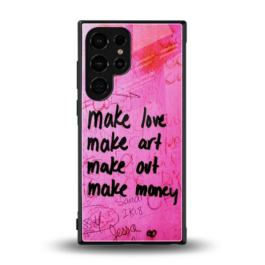Make Magic back phone cover | glass case for samsung galaxy s24 ultra