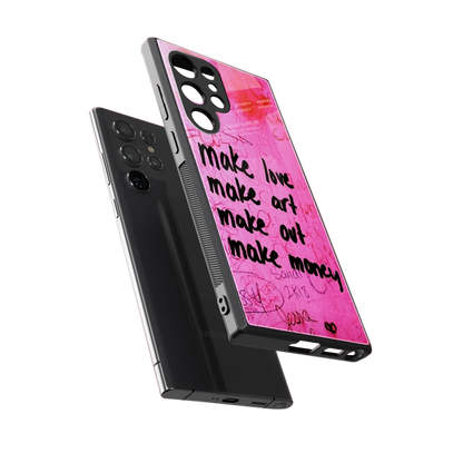 Make Magic sleek samsung galaxy s24 ultra cover with tempered glass back and TPU edges
