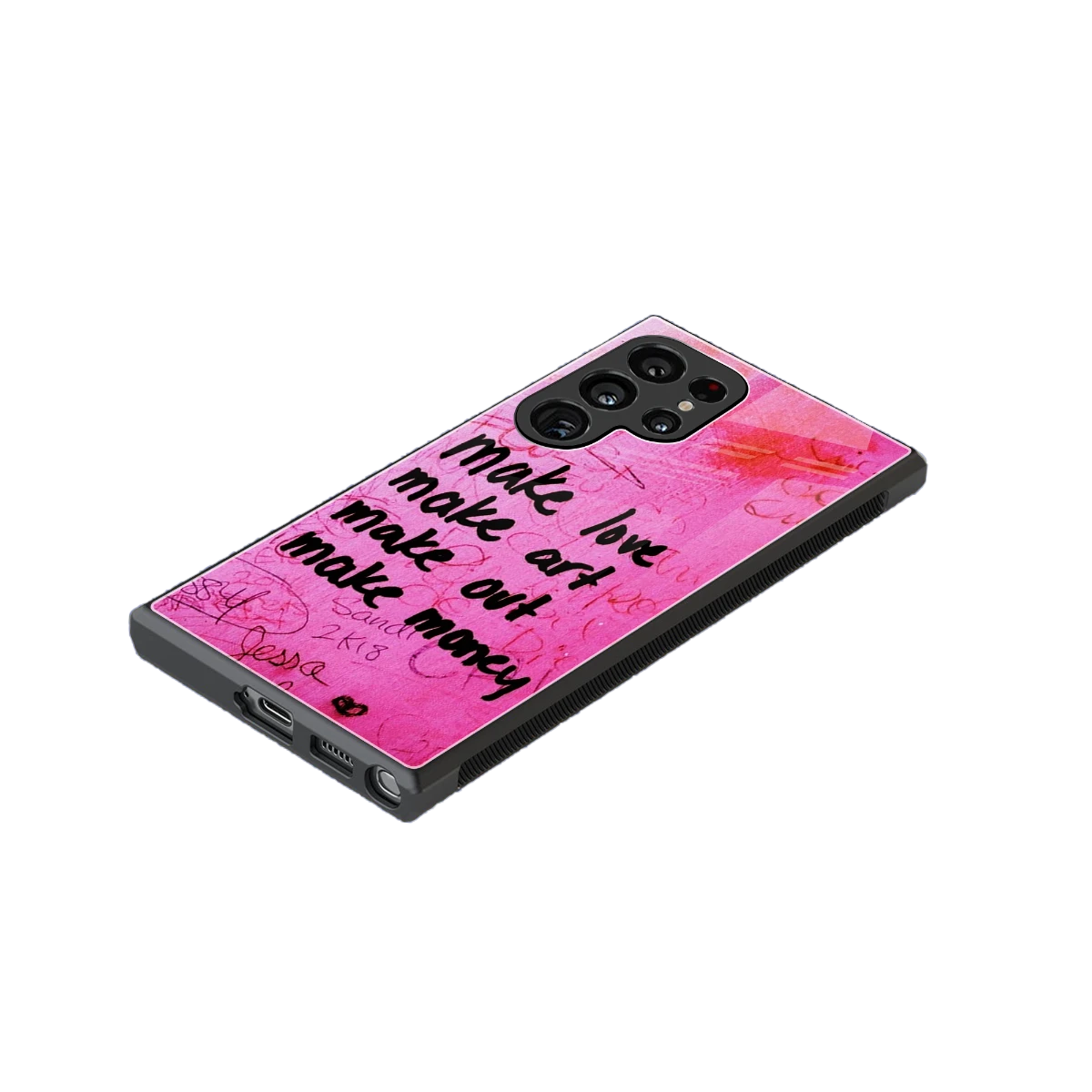 Make Magic stylish phone case for samsung galaxy s23 ultra | glossy glass and slim fit