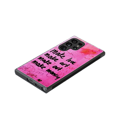 Make Magic stylish phone case for samsung galaxy s23 ultra | glossy glass and slim fit