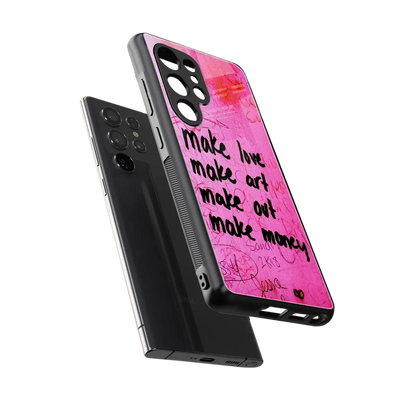 Make Magic sleek samsung galaxy s25 ultra cover with tempered glass back and TPU edges