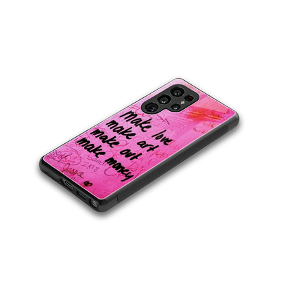 Make Magic stylish phone case for samsung galaxy s25 ultra | glossy glass and slim fit