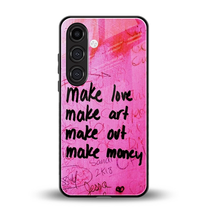 Make Magic back phone cover | glass case for samsung galaxy s25 plus