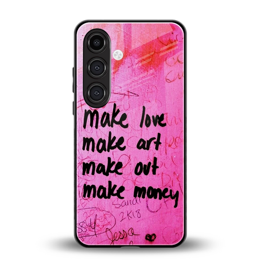 Make Magic back phone cover | glass case for samsung galaxy s25 plus