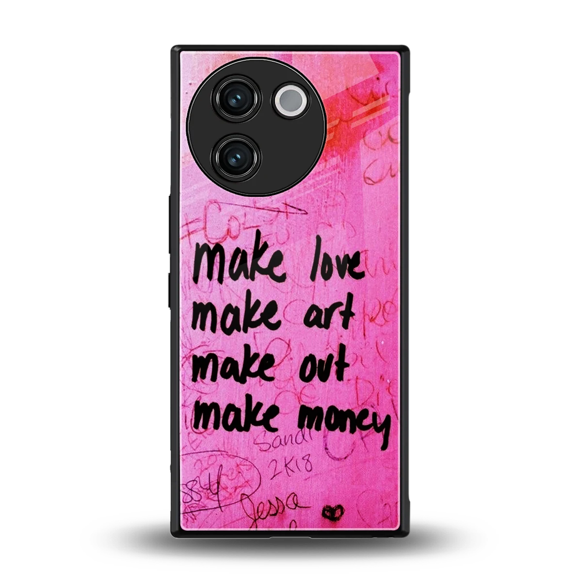 Make Magic back phone cover | glass case for vivo v30e