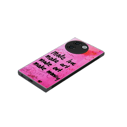Make Magic stylish phone case for vivo v30e | glossy glass and slim fit