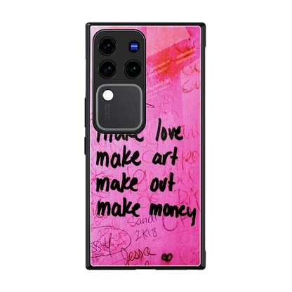 Make Magic back phone cover | glass case forvivo v30 pro