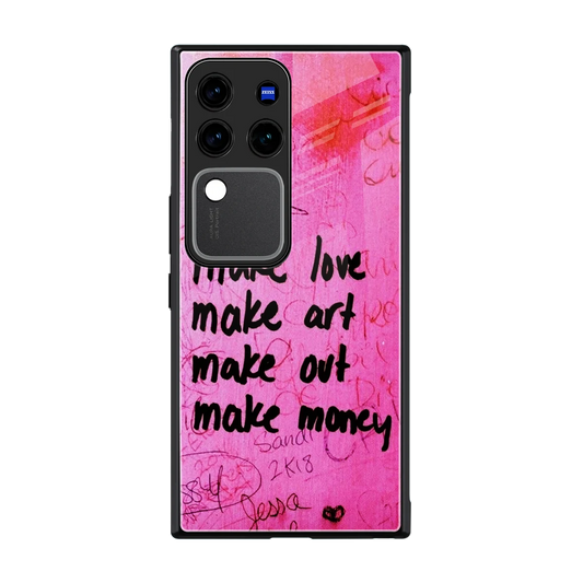 Make Magic back phone cover | glass case forvivo v30 pro