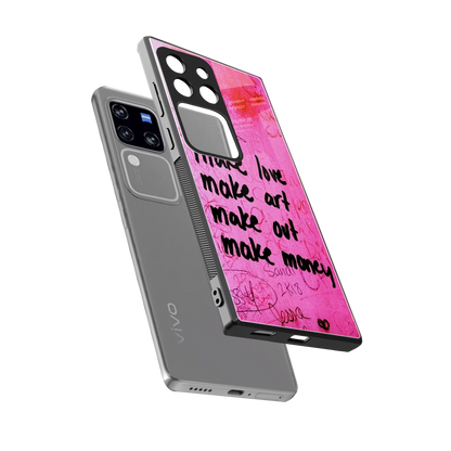 Make Magic sleekvivo v30 pro cover with tempered glass back and TPU edges