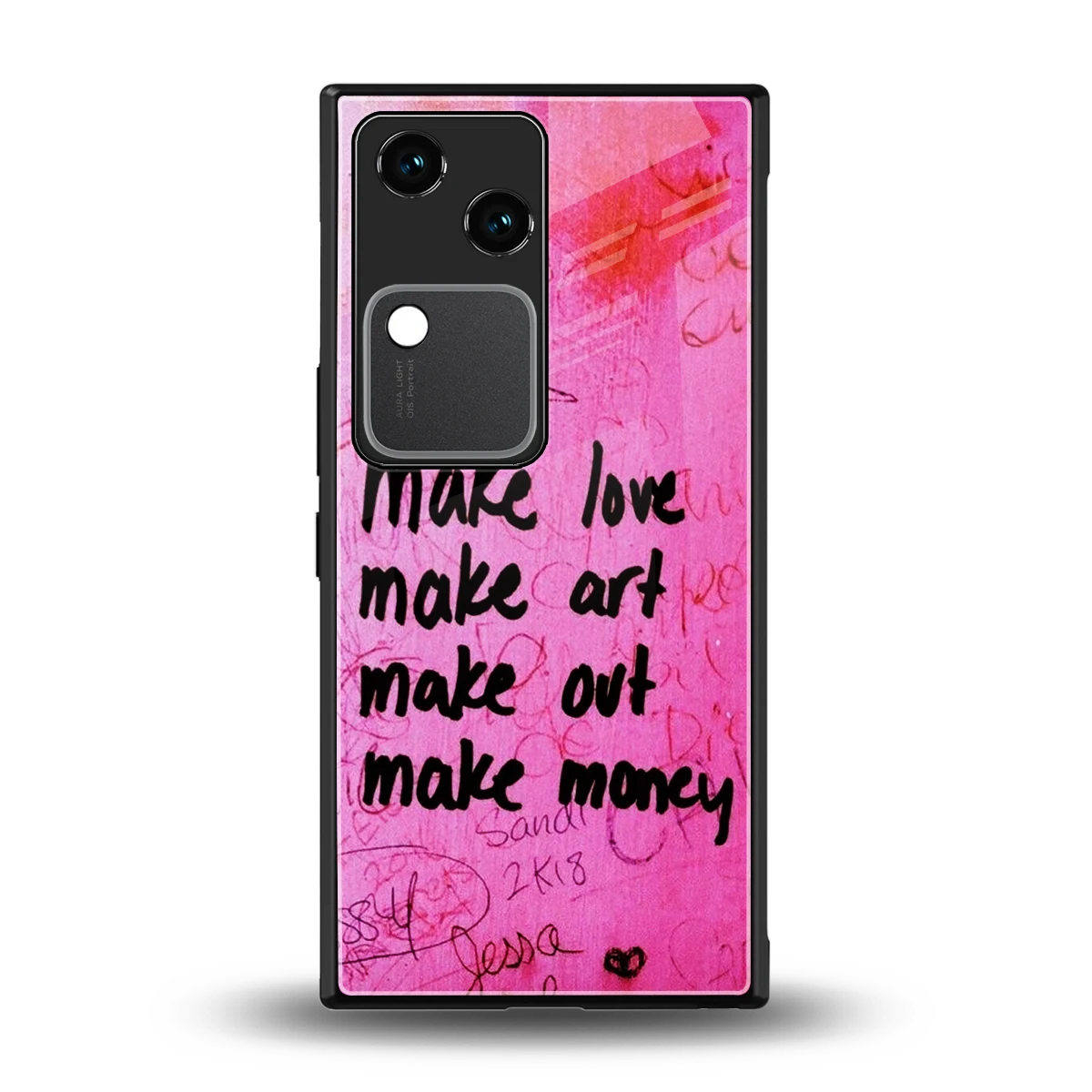 Make Magic back phone cover | glass case for vivo v30