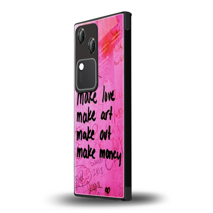 Make Magic vivo v30 mobile cover | shockproof glass phone case