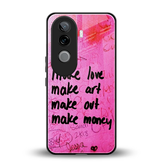 Make Magic back phone cover | glass case for vivo v40e