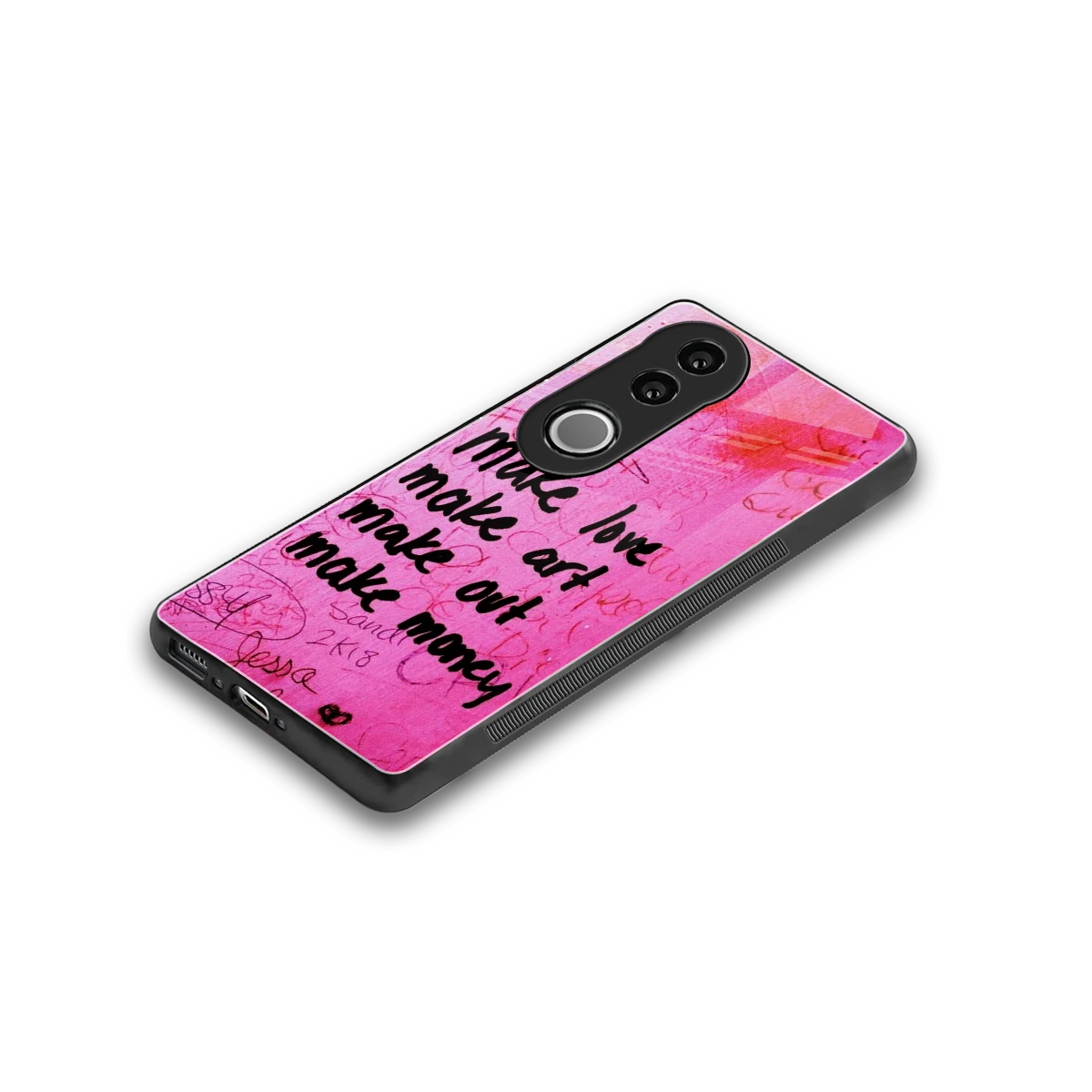 Make Magic stylish phone case for vivo v50 | glossy glass and slim fit