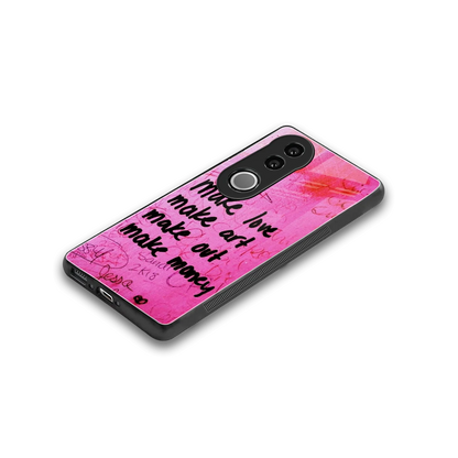 Make Magic stylish phone case for vivo v50 | glossy glass and slim fit