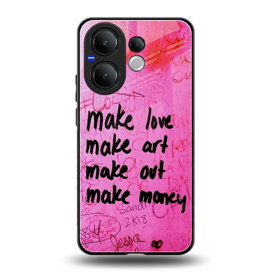 Make Magic back phone cover | glass case for vivo v60
