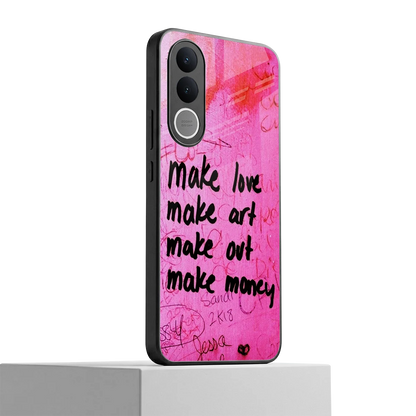 Make Magic vivo v70 fe mobile cover | shockproof glass phone case