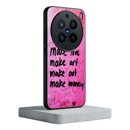 Make Magic vivo x200 pro mobile cover | shockproof glass phone case