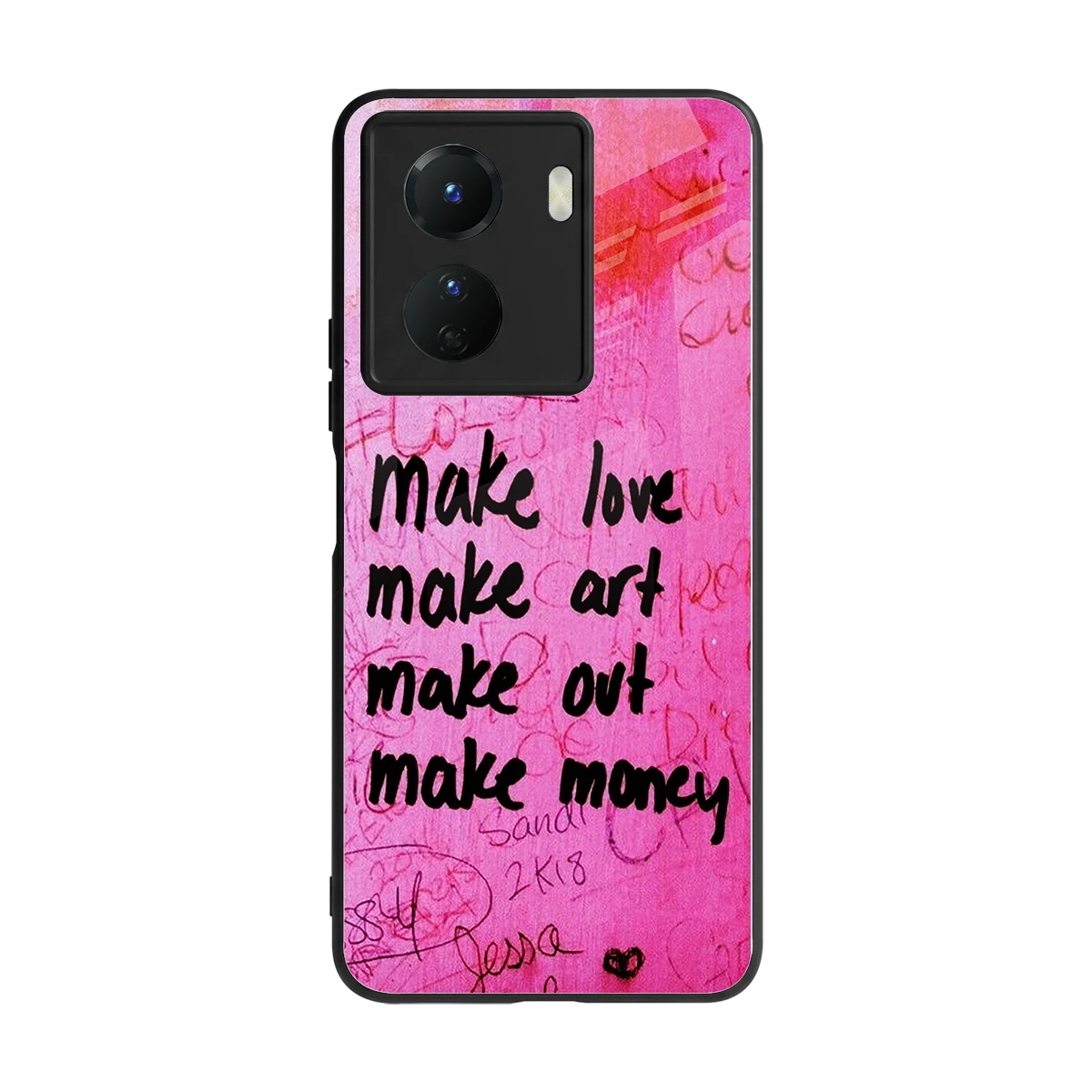 Make Magic back phone cover | glass case for vivo y16