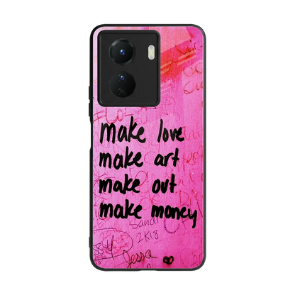 Make Magic back phone cover | glass case for vivo y16