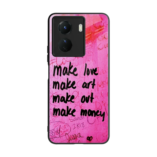 Make Magic back phone cover | glass case for vivo y16