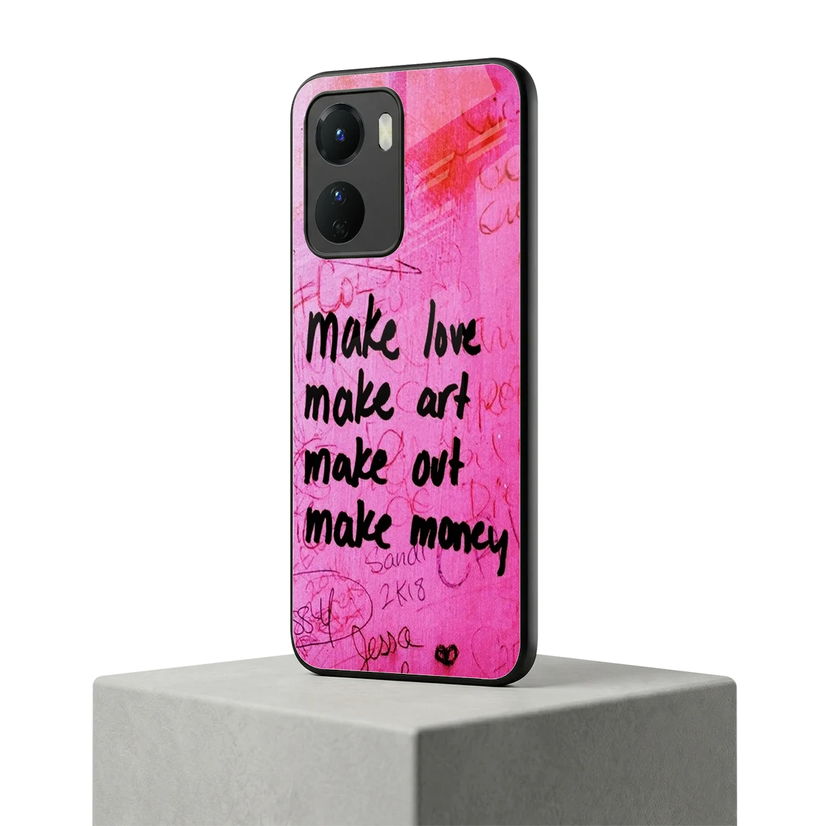 Make Magic vivo y16 mobile cover | shockproof glass phone case