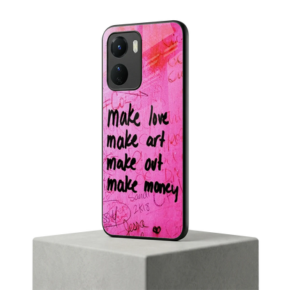 Make Magic vivo y16 mobile cover | shockproof glass phone case