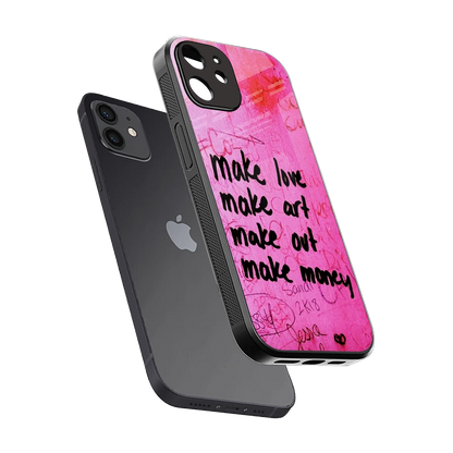 Make Magic sleek iphone 12 cover with tempered glass back and TPU edges