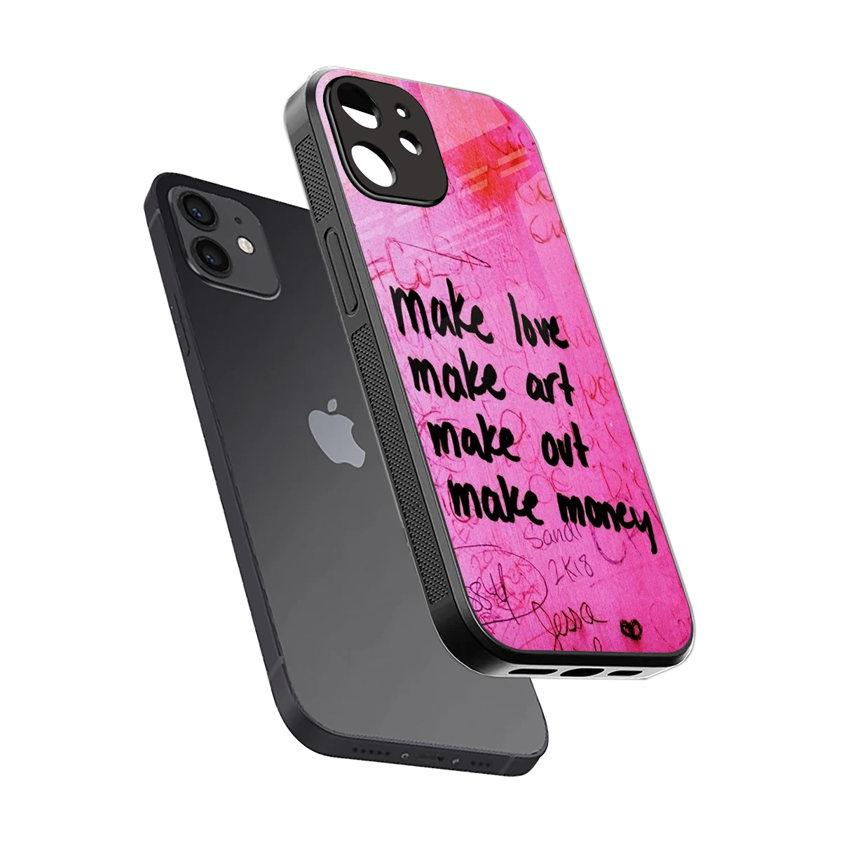 Make Magic sleek iphone 11 cover with tempered glass back and TPU edges