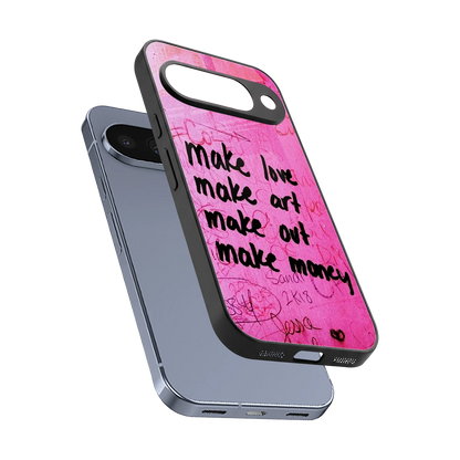 Make Magic sleek google pixel 10 cover with tempered glass back and TPU edges