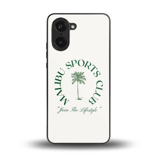 Malibu Sports Club back phone cover | glass case for oneplus nord ce5 5g