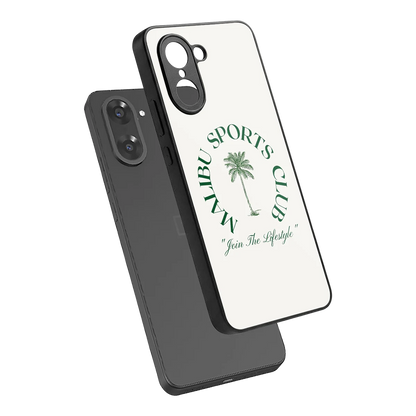 Malibu Sports Club sleek oneplus nord ce5 5g cover with tempered glass back and TPU edges