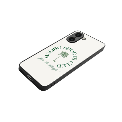 Malibu Sports Club stylish phone case for oneplus nord ce5 5g | glossy glass and slim fit