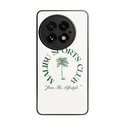 Malibu Sports Club back phone cover | glass case for oneplus 13