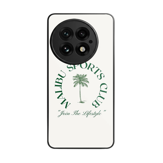 Malibu Sports Club back phone cover | glass case for oneplus 13