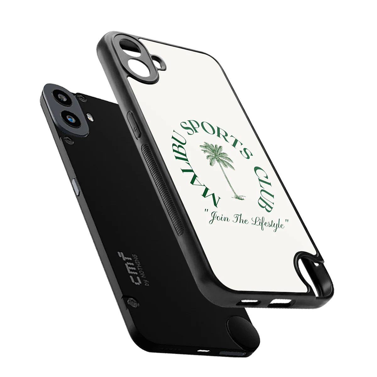 Malibu Sports Club sleek cmf nothing phone 1 cover with tempered glass back and TPU edges