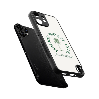 Malibu Sports Club sleek cmf nothing phone 2 pro cover with tempered glass back and TPU edges