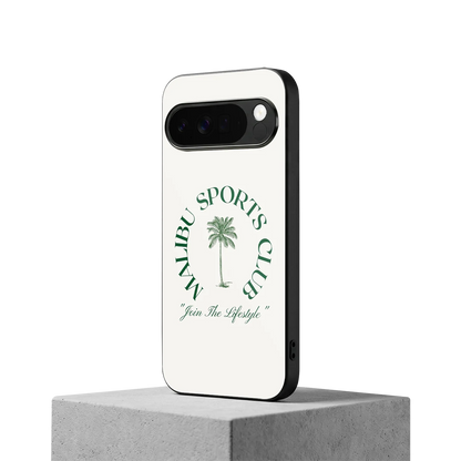 Malibu Sports Club google pixel 10 pro xl mobile cover | shockproof glass phone case