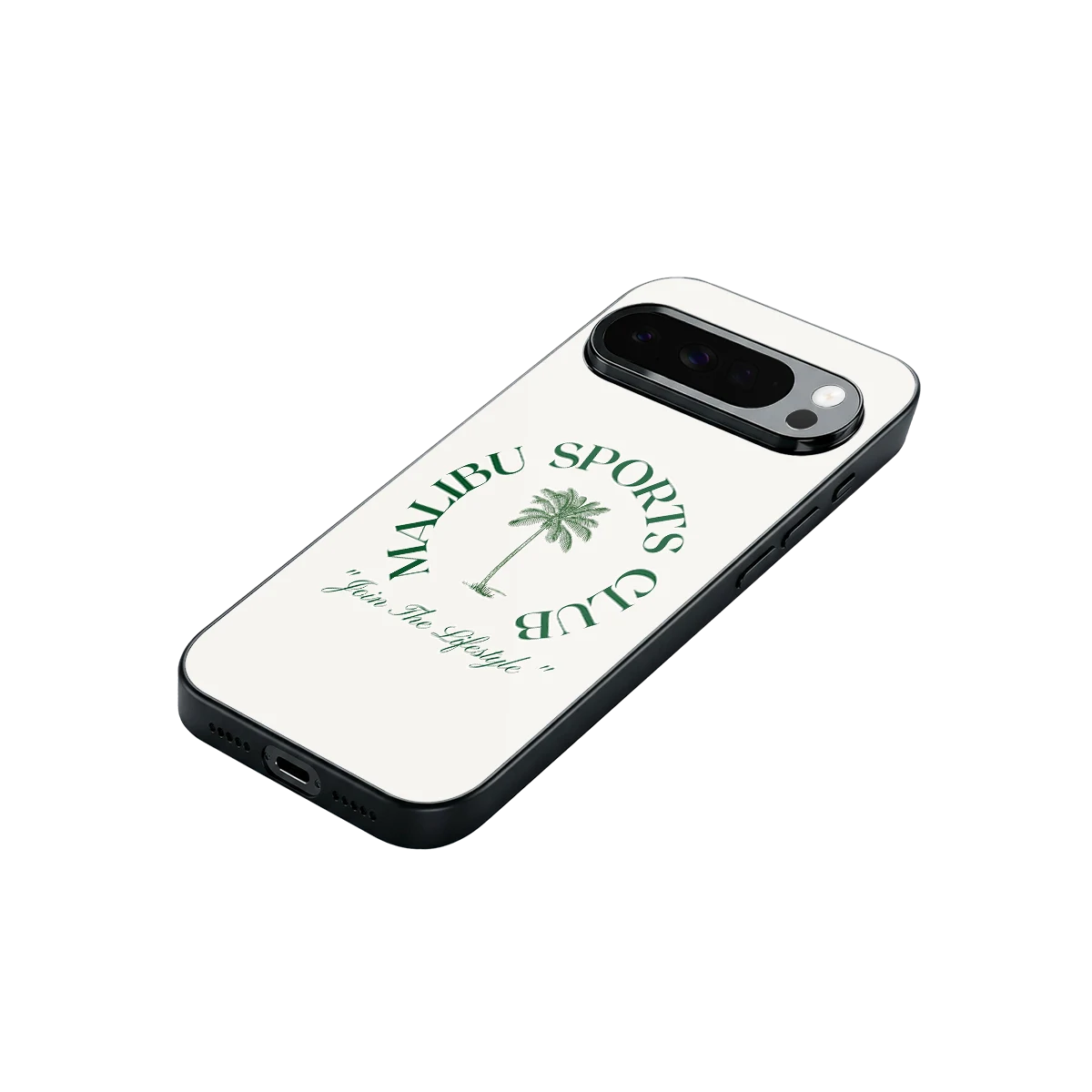 Malibu Sports Club stylish phone case for google pixel 10 pro xl | glossy glass and slim fit