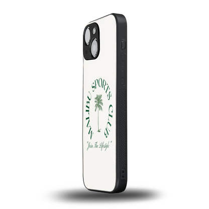 Malibu Sports Club iphone 13 mini mobile cover | shockproof glass phone case