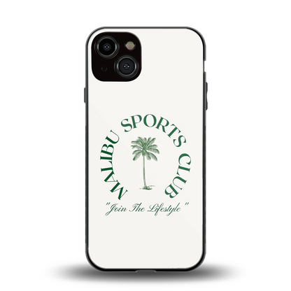 Malibu Sports Club back phone cover | glass case for iphone 14
