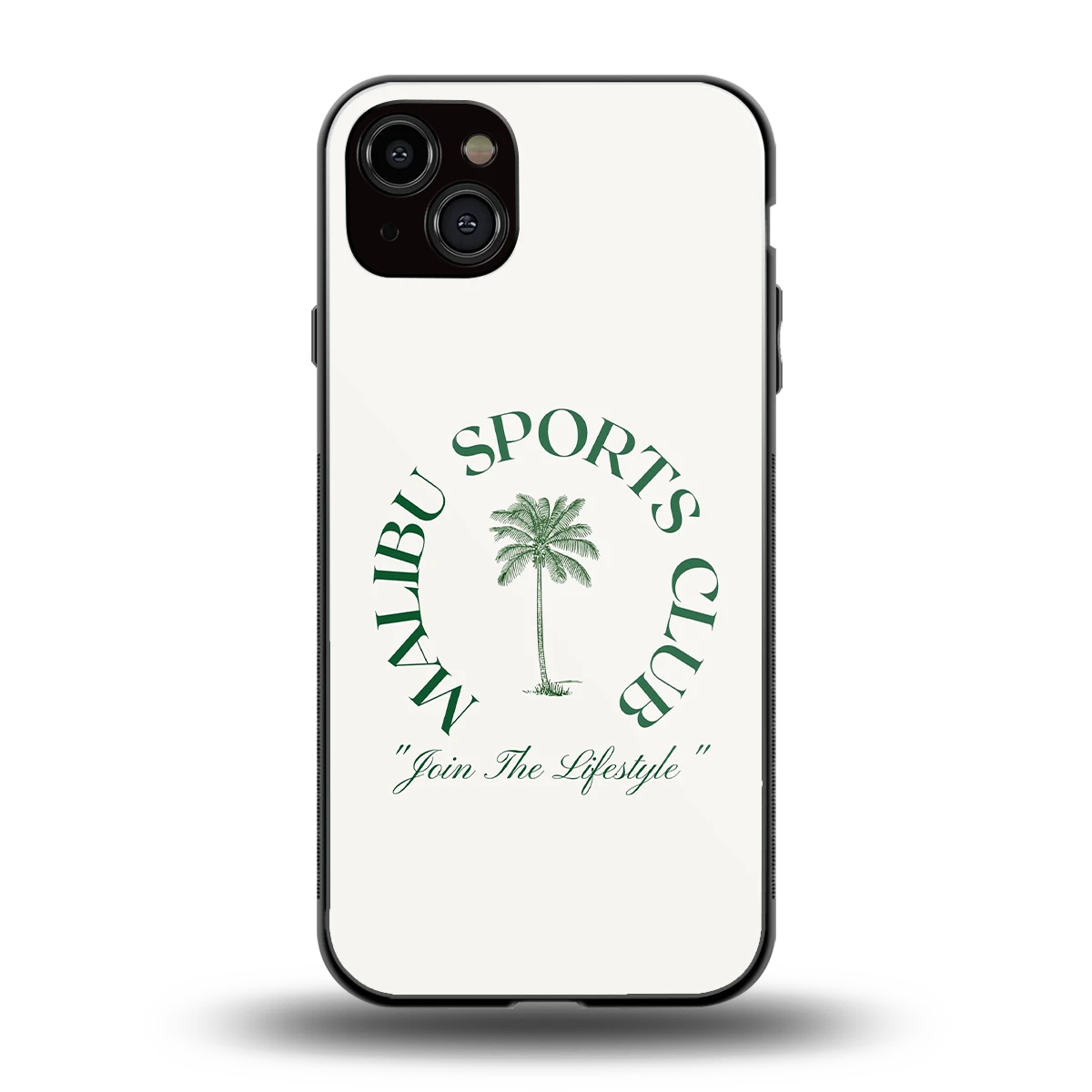 Malibu Sports Club back phone cover | glass case for iphone 15 plus