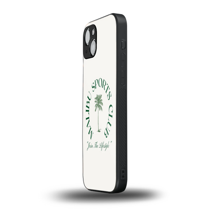Malibu Sports Club iphone 14 plus mobile cover | shockproof glass phone case