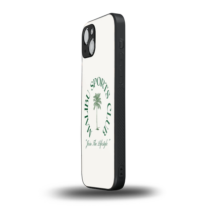 Malibu Sports Club iphone 15 mobile cover | shockproof glass phone case