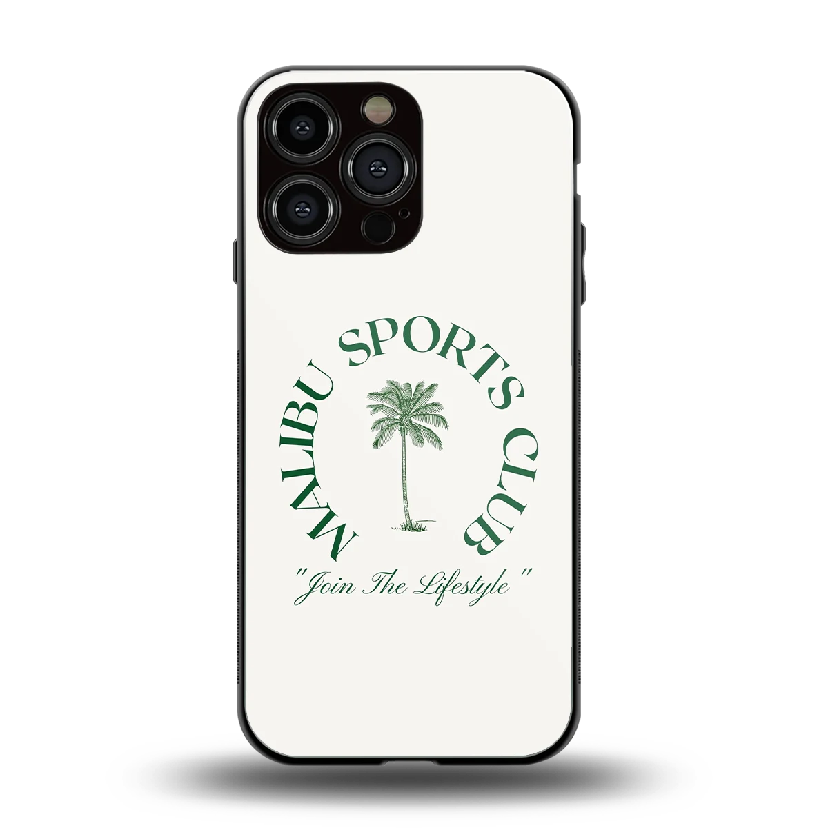 Malibu Sports Club back phone cover | glass case for iphone 16 pro max