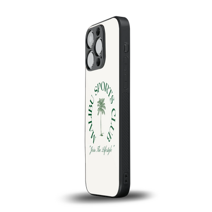 Malibu Sports Club iphone 16 pro mobile cover | shockproof glass phone case