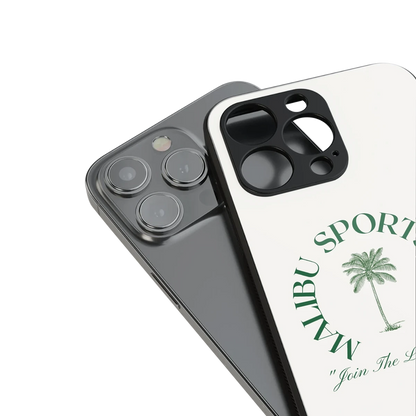Malibu Sports Club stylish phone case for iphone 14 | glossy glass and slim fit