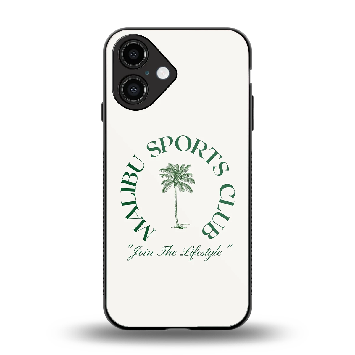 Malibu Sports Club back phone cover | glass case for iphone 16