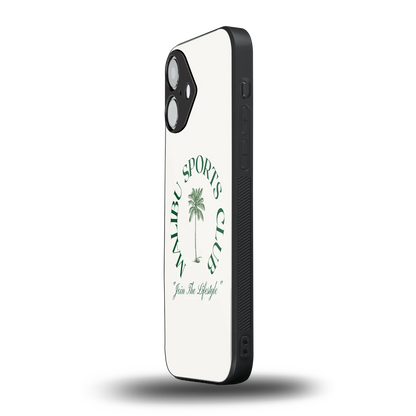 Malibu Sports Club iPhone 16 mobile cover | shockproof glass phone case