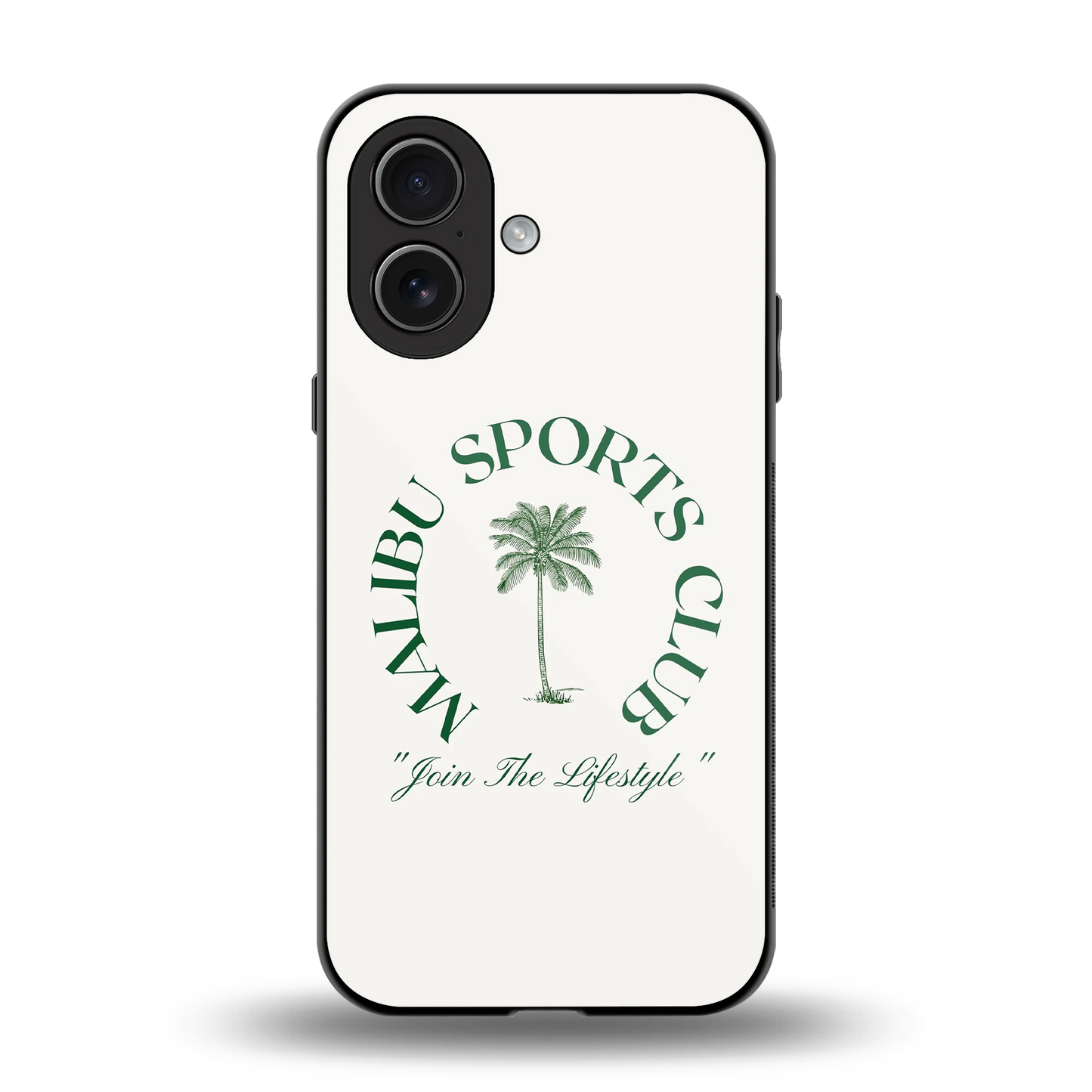 Malibu Sports Club back phone cover | glass case for iphone 17