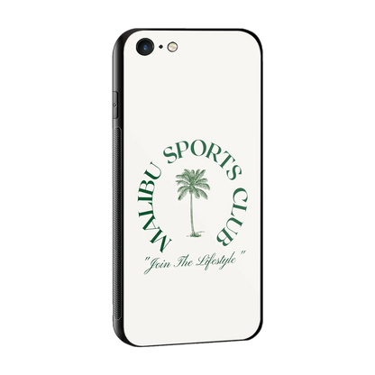 Malibu Sports Club sleek iphone 6 cover with tempered glass back and TPU edges